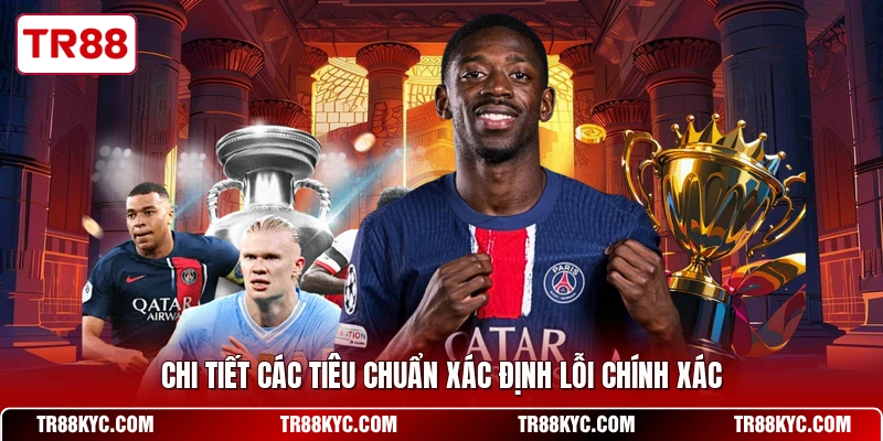 Chi tiết các tiêu chuẩn xác định lỗi chính xác