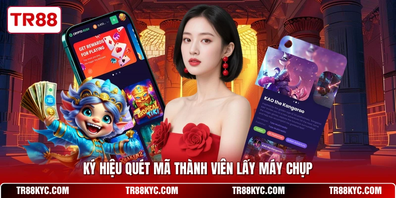 Ký hiệu quét mã thành viên lấy máy chụp