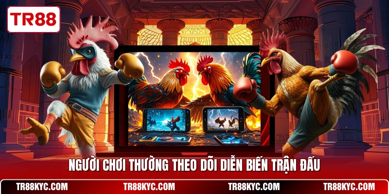 Người chơi thường theo dõi diễn biến trận đấu