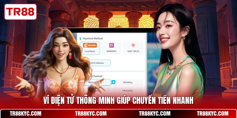 Ví điện tử thông minh giúp chuyển tiền nhanh